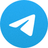 Telegram下载中心官方标识Logo，橙色纸飞机图标搭配深蓝色文字